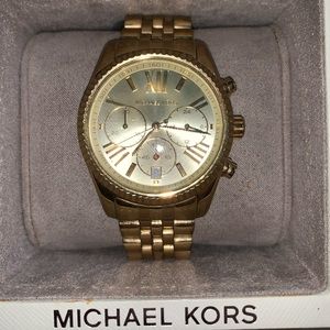 Michael Kors Women’s Lexington Gold-Tone Watch